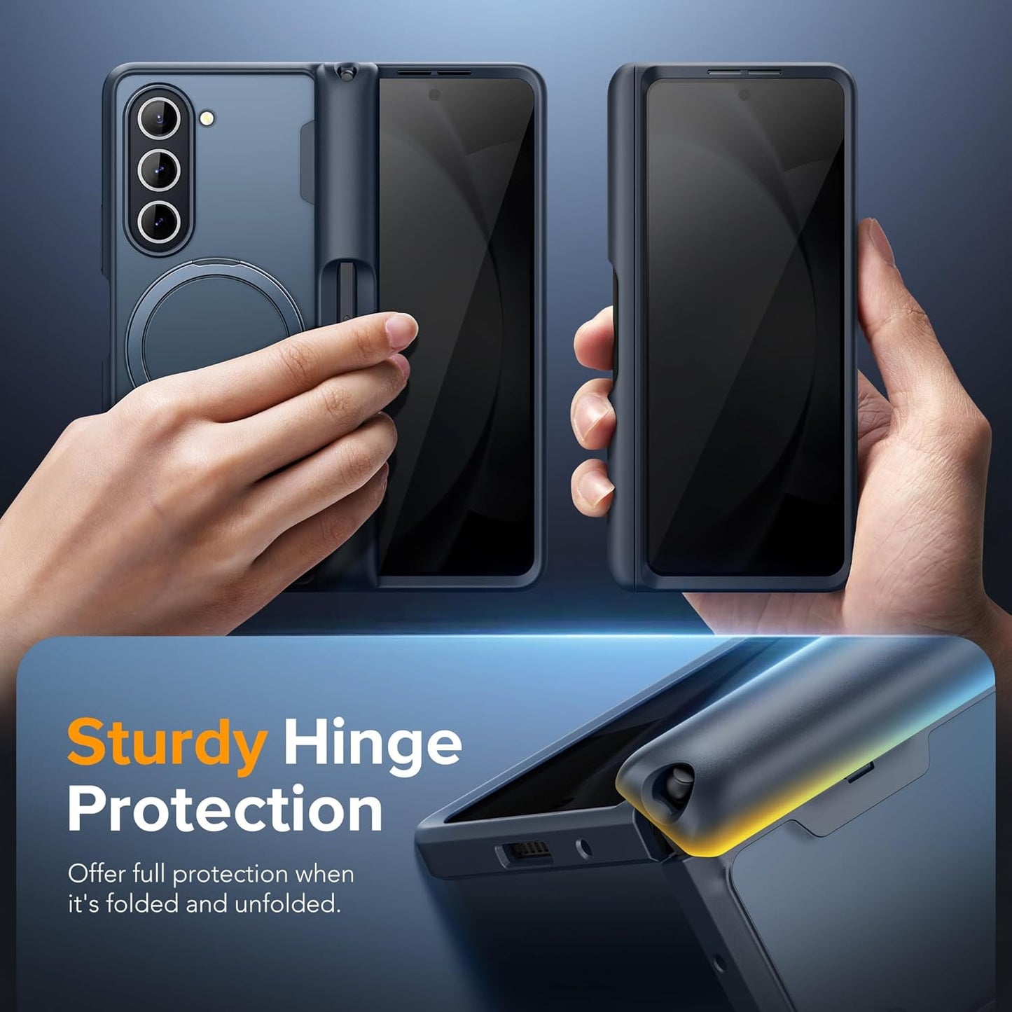 MOBOSI for Z Fold 5 Case with S Pen Slot