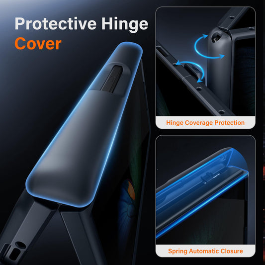 Samsung Galaxy Z Fold6 Full Body Case – Shockproof with Privacy Screen, Hinge Protection & Stand