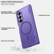 Galaxy Z Fold 7 MagSafe Case with Privacy Screen & Hinge Protection - Purple