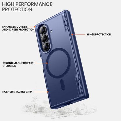 Galaxy Z Fold 7 MagSafe Case with Privacy Screen & Hinge Protection - Blue