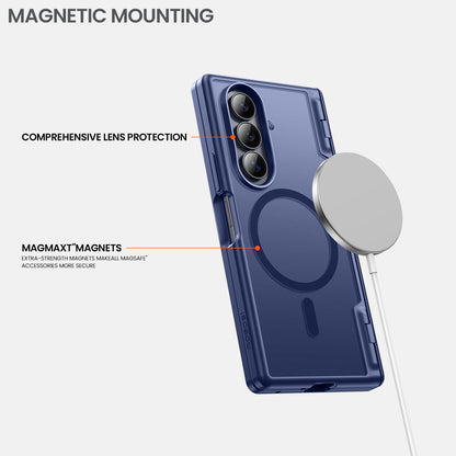 Galaxy Z Fold 7 MagSafe Case with Privacy Screen & Hinge Protection - Blue