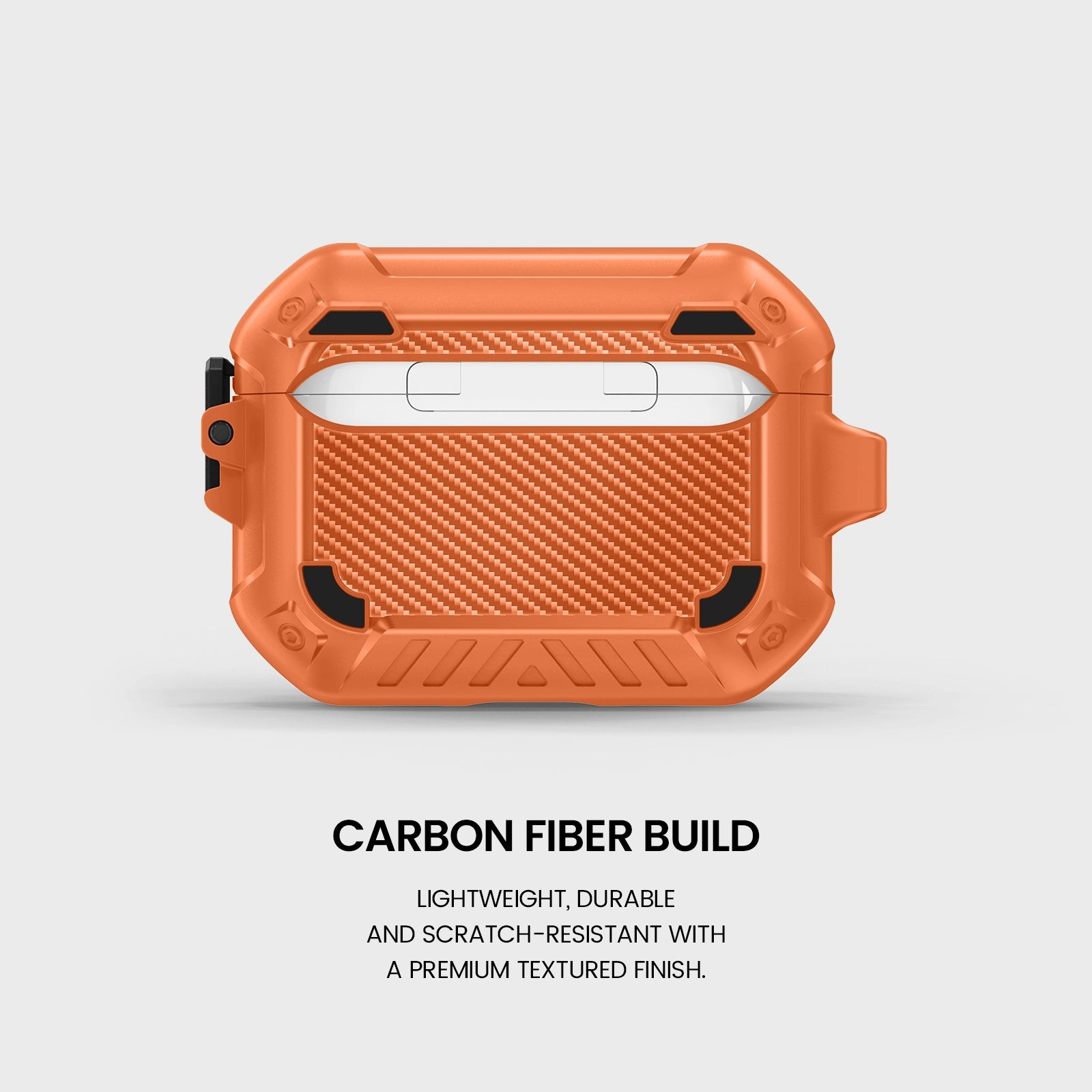 AirPods Pro 3 Case with Secure Lock & MagSafe - Orange