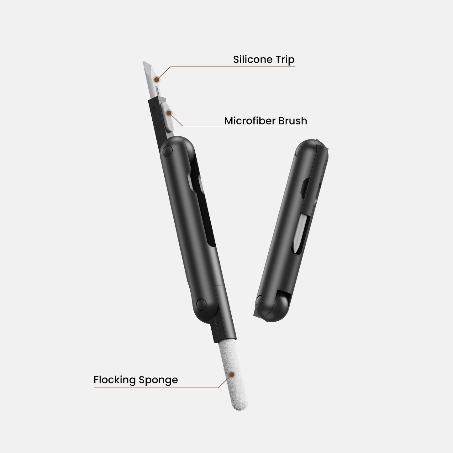 AirPods 3 Full Body Case – Hard Shell Shockproof with Lock & Keychain-Matte Black