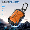AirPods Pro 3 Case – IP68 Waterproof & Shockproof with MagSafe and Secure Lock-Orange