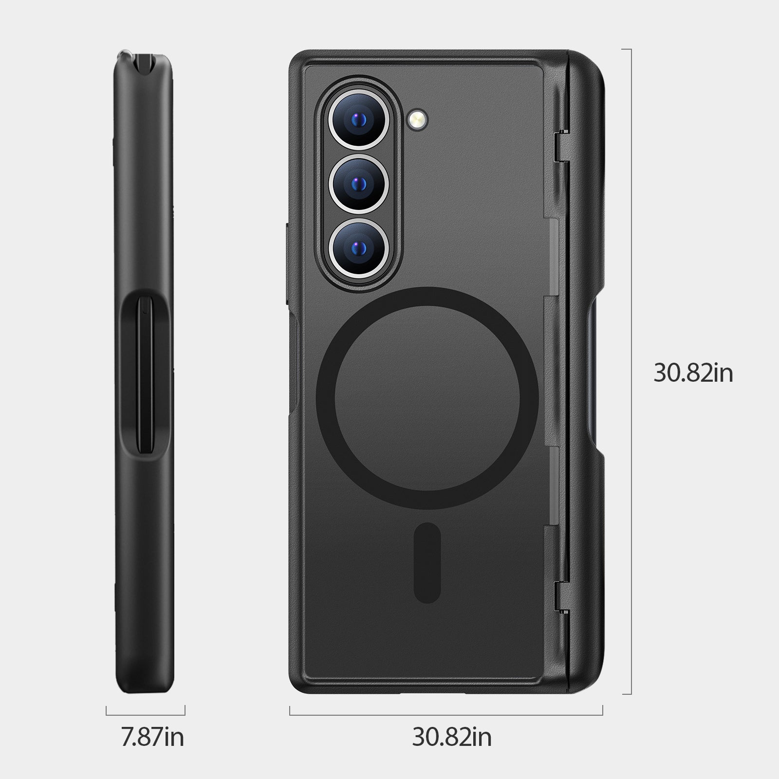 Samsung Galaxy Z Fold 6 Full Body Case – Shockproof with Privacy Screen, Hinge Protection & Stand