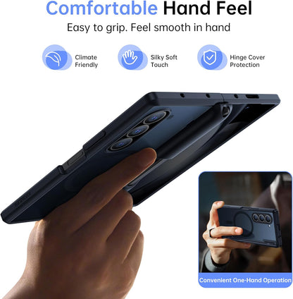 MOBOSI Z Fold 6 Case with Anti-Peep Front Screen Protector