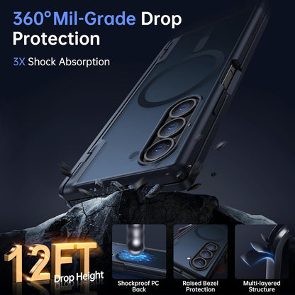 MOBOSI Z Fold 6 Case with Anti-Peep Front Screen Protector
