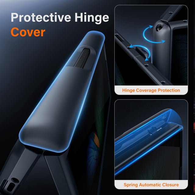 Samsung Galaxy Z Fold6 Full Body Case – Shockproof with Privacy Screen, Hinge Protection & Stand
