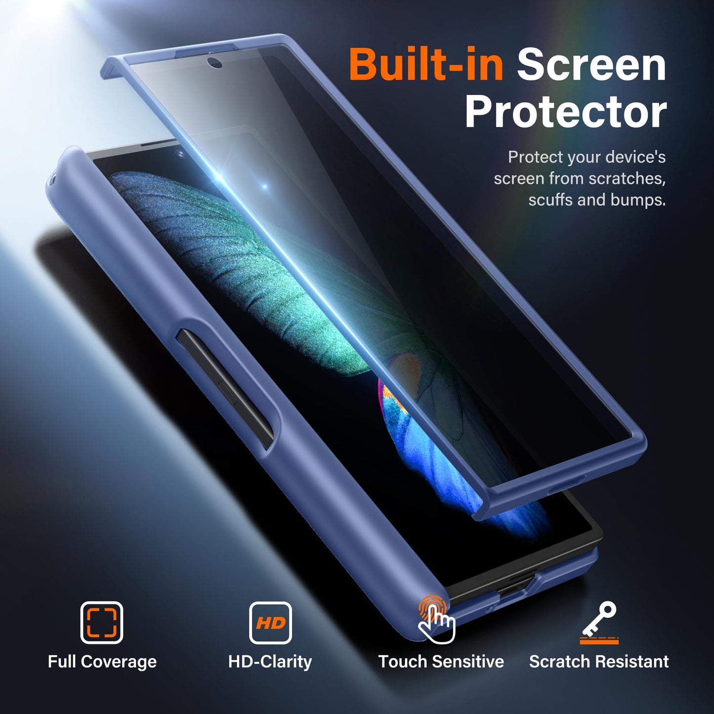 Galaxy Z Fold 6 Case – Full Protection with Privacy Screen, MagSafe & Built-in Kickstand