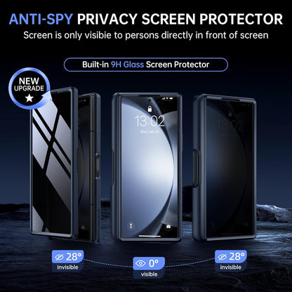 MOBOSI Z Fold 6 Case with Anti-Peep Front Screen Protector