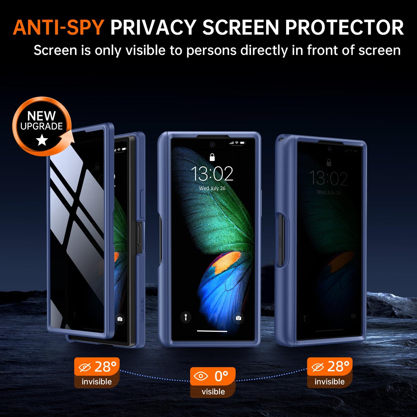 Galaxy Z Fold 6 Case – Full Protection with Privacy Screen, MagSafe & Built-in Kickstand