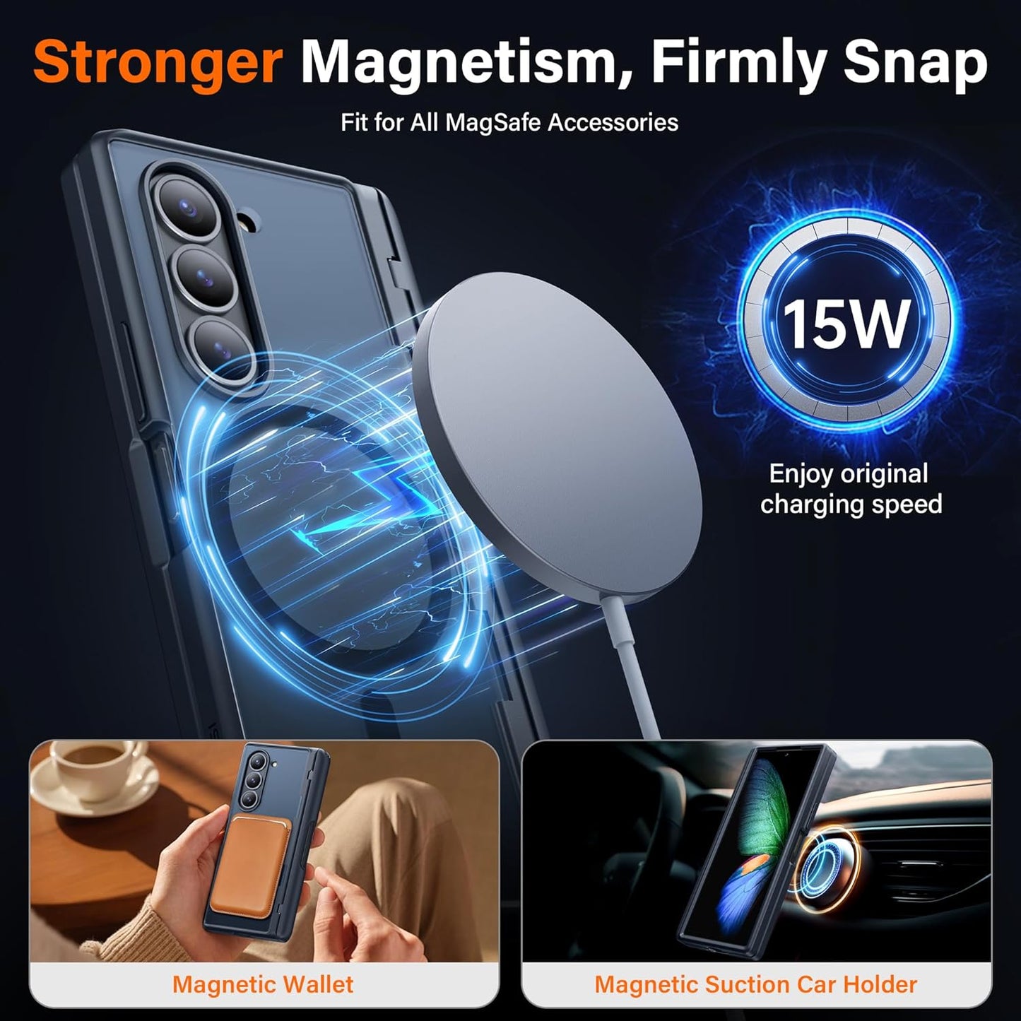 MOBOSI Upgraded for Samsung Galaxy Z Fold 6 Case