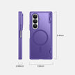 Galaxy Z Fold 7 MagSafe Case with Privacy Screen & Hinge Protection - Purple