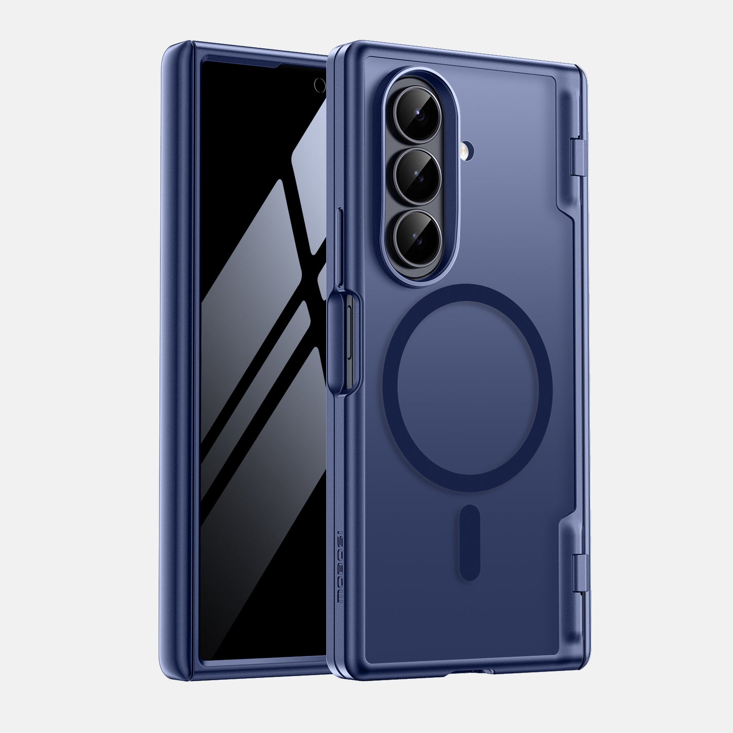 Galaxy Z Fold 7 MagSafe Case with Privacy Screen & Hinge Protection - Blue