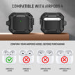 AirPods 4 Case Cover, Shockproof Hard Shell with Lock, Keychain & Cleaner Kit-Black