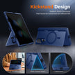 Galaxy Z Fold 8 MagSafe Case with Privacy Screen, Hinge Protection & Landscape Kickstand - Blue