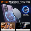 Galaxy Z Fold 8 MagSafe Case with Privacy Screen, Hinge Protection & Landscape Kickstand - Smoky Purple
