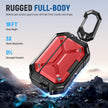 AirPods Pro 3 Case – IP68 Waterproof & Shockproof with MagSafe and Secure Lock-Red